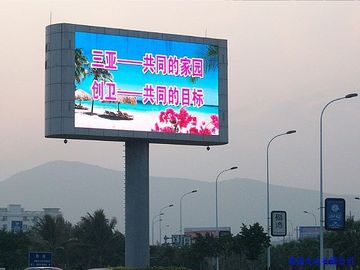 Wysokiej rozdzielczości P4 Full Color LED Outdoor Advertising Screen Solid/Die-Cast Aluminium Cabinet IP65 1/16 Scanning Certified SAA