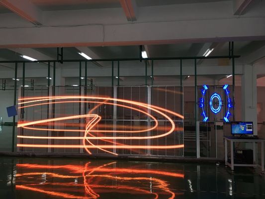 P3.91 Szklany przezroczysty wyświetlacz LED Wysoka jasność dla okna Wyświetlacz szklany wyświetlacz LED