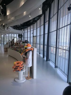 HD Full Color Video Advertising Led Screen G3.91-7.82 Wnętrze Okno Szkło Przejrzystość Led Display