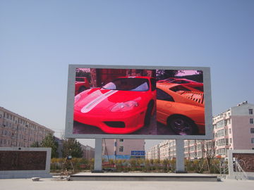 Wodoszczelny P10 Reklamy zewnętrzne w pełnym kolorze Led Video Display 5000cd / m2 Jasność