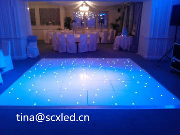 Wewnętrzny SMD3535 Dźwięk Aktywny DJ Led Disco Podłoga taneczna Ciepłe białe panele wiązki