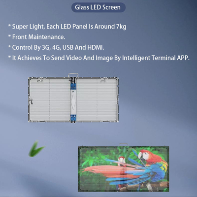 Reklama w centrach handlowych G3.9-P7.81 Mesh Ultra-Thin Transparent LED Display