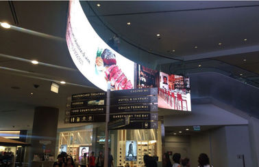 P4 Soft Hd Flexible Advertising LED Screens Pixel Density 62500 Dots / Sqm RGB reklama LED screen reklama LED screen