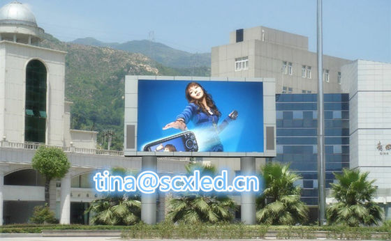 Zewnętrzny wyświetlacz LED P10, rozstaw pikseli 10mm, jasność 5000cd/m2