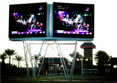 Reklamy zewnętrzne LED Billboard Street P10 W pełni kolorowe panele wyświetleniowe LED z kolumnami