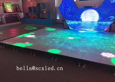 Wewnętrzny SMD3535 Dźwięk Aktywny DJ Led Disco Podłoga taneczna Ciepłe białe panele wiązki