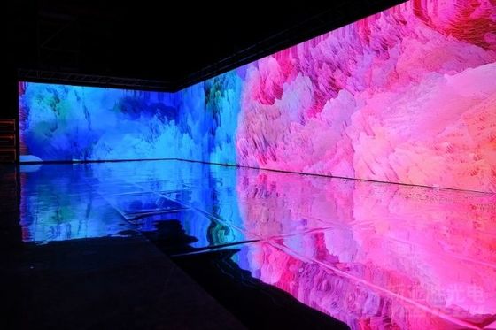 Wewnętrzne zewnętrzne 6 Stron Smd3535 2000nits Cube LED Video Wall P3.91mm Dla DJ Scene