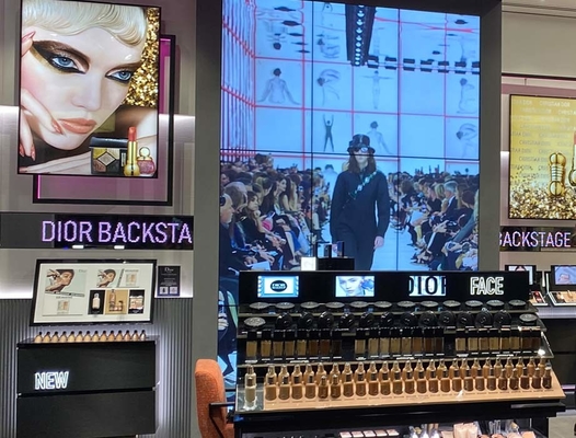 Przejrzysty przezroczysty LED Video Wall P3.91 Indoor Led Mesh Curtain Signage Displays Led Screen