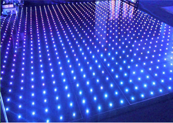 Chiny SMD3535 Sound Active Dj Led Disco Dance Floor Ciepłe białe panele wiązki