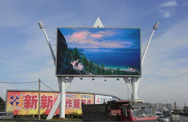 Duże wodoodporne P8 Reklamy zewnętrzne LED billboardy dla centrów handlowych / High Way
