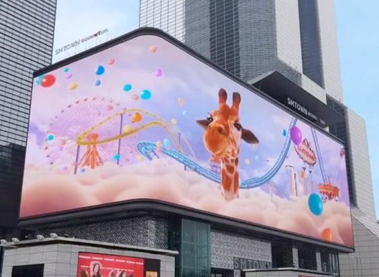 Dobra cena Zewnętrzny ekran LED z zakrzywionym ekranem Elastyczny ekran w pełnych kolorach Ultraczysty ekran dla gołych oczu w Internecie