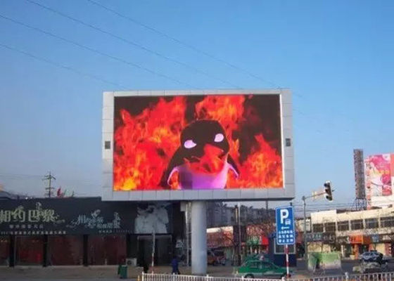 P10 Zewnętrzny billboard LED, piksel 10mm, 600W/m2, IP65 Wodoodporny