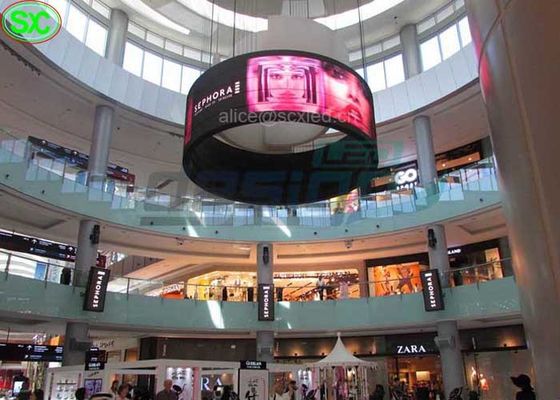 1R1G1B P5 Waga lekka Elastyczne Malls Wiszący wyświetlacz LED