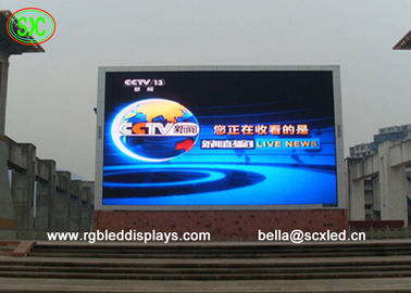 Full Color Die-Cast Aluminium Advertising Outdoor LED Display 10mm Pixel Pitch 3 dla stacji