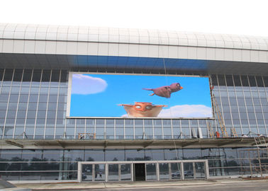 Full Color Die-Cast Aluminium Advertising Outdoor LED Display 10mm Pixel Pitch 3 dla stacji