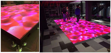 Wewnętrzna P6.25 LED Dance Floor dla klubu nocnego DJ, 1/5 gęstości skanowania WIFI sterowanie LED dance floor