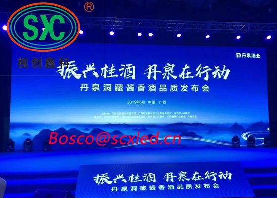 Wnętrze P3.91 Wynajem LED Display 500x500mm IP65 Video Wall Cabinet