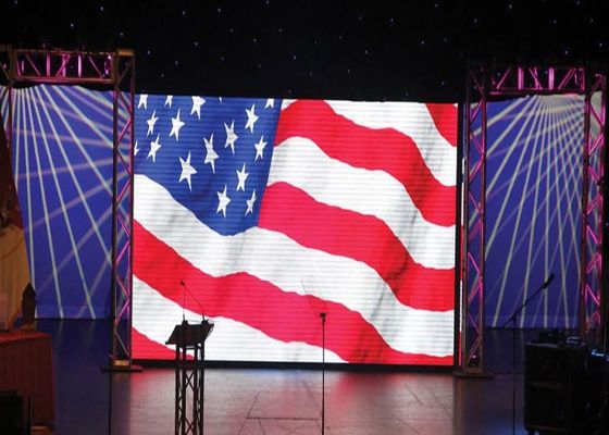 Wnętrze P3.91 Wynajem LED Display 500x500mm IP65 Video Wall Cabinet