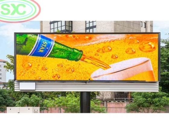 Wynajem ekranów LED SMD z aluminium do odlewu drukowanego do reklamy o dużym kwadratzie, pełnobarwny ekran LED na zewnątrz