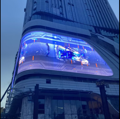 Wysokiej jakości P5 960X960mm Reklama Stała instalacja wodoodporna ściana wideo LED, wsparcie zakrzywiony design narożnika,3840hz
