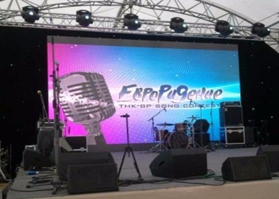 P6 wodoodporna szafa LED wypożyczalna billboard, wysokiej jasności LED ekran wideo
