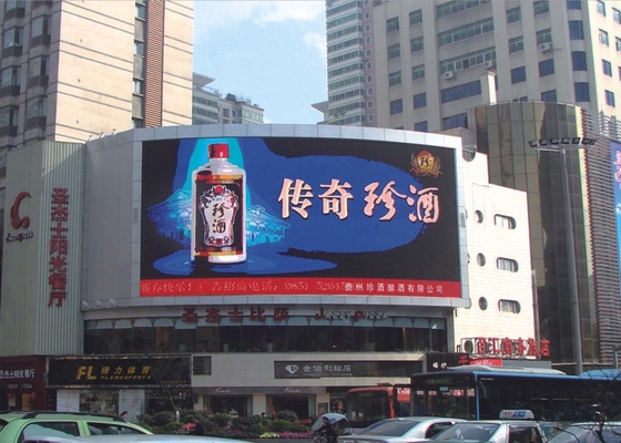 HD Giant Screen P10 Zewnętrzny kolorowy wyświetlacz LED Reklama wideo na ścianie ściennej
