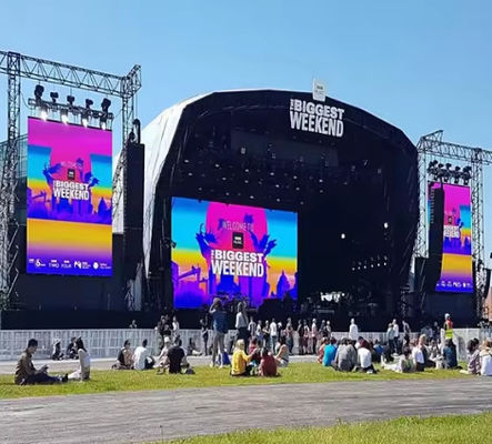 Zewnętrzny, pełnokolorowy wyświetlacz LED P8, wodoodporny IP65, 5000cd, SMD2121