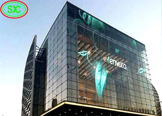 Przejrzysty przezroczysty LED Video Wall P3.91 Indoor Led Mesh Curtain Signage Led Screen