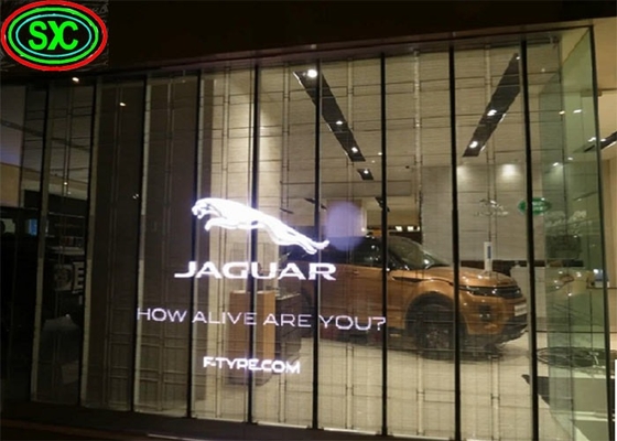 Przejrzysty przezroczysty LED Video Wall P3.91 Indoor Led Mesh Curtain Signage Led Screen