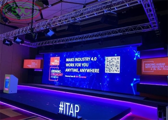 Bezpłatny Pudełko 4mX3m Pod klucz Kompletny system Scene Led Video Wall Backdrop Event LED Display Screen Z ceną producenta
