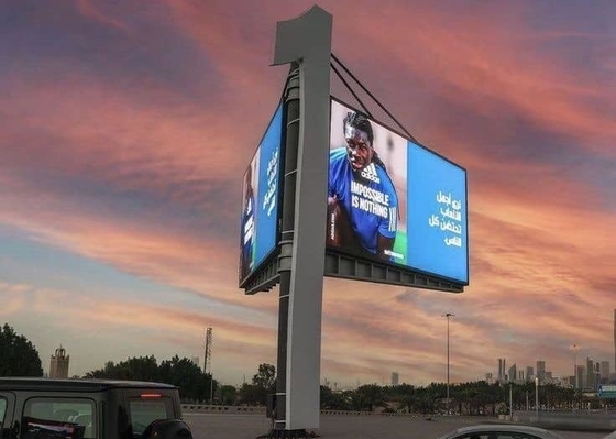 Wysokiej rozdzielczości Wi-Fi zewnętrzny podwójne strony LED Sign P6 Front Service Led Billboard