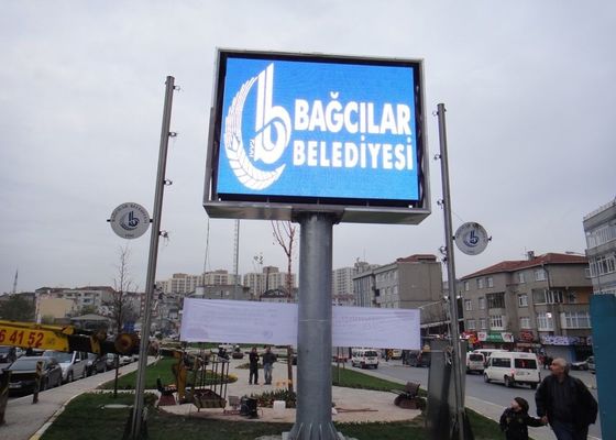 P10 Zewnętrzny billboard LED, piksel 10mm, jasność 50000cd