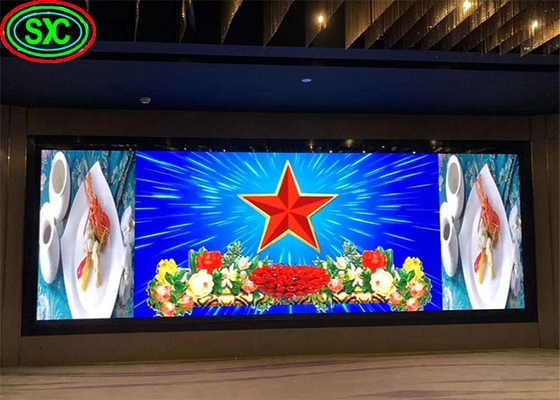 256 mm x 128 mm Rozmiar modułu pełnobarwny ekran LED w pomieszczeniach z wysoką rozdzielczością SMD2121 i materiałem aluminiowym do odlewania