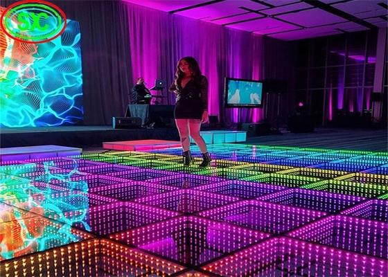 Tonch SMD3535 Sound Active DJ Led Disco Dance Floor Ciepłe białe panele wiązki