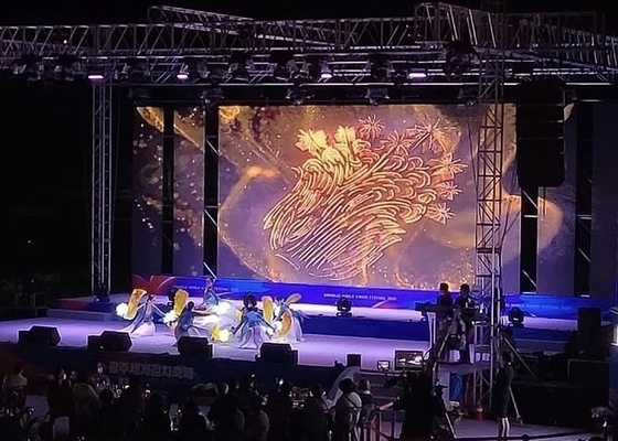 Tło sceniczne pełnobarwny gigantyczny ekran LED Ekran wnętrza P3 Moduł LED Video Wall