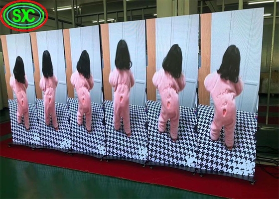 Przenośny ultracienkie wnętrze P3.91 LED Plakat wyświetlacz z składanym stołem