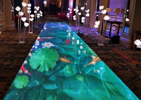 1R1G1B Zewnętrzny P6 IP65 LED Dance Floor 1/8 Scan For Concert Advertising