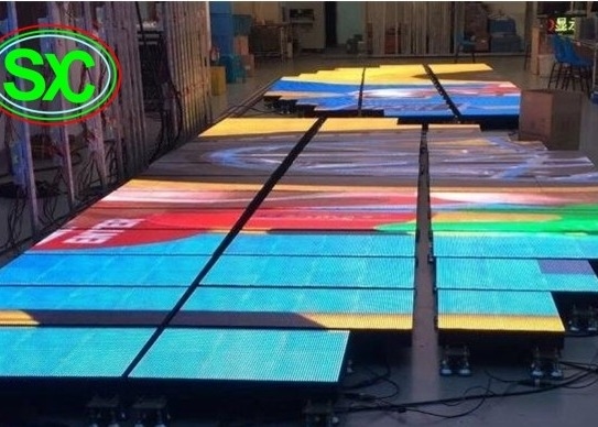 Wewnętrzny SMD3535 Dźwięk Aktywny DJ Led Disco Podłoga taneczna Ciepłe białe panele wiązki