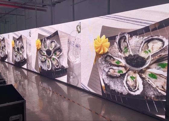 Wynajem wnętrza małe miejsce Konferencji Ekran Reklama Ekran LED P2.5 HD Aluminium Lekki wynajem ekranu