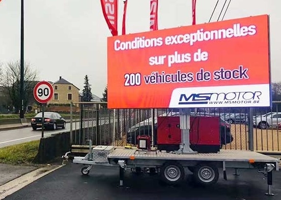 P10 Full Color Mobile LED Screen / Outdoor Led Video Display dla reklamy