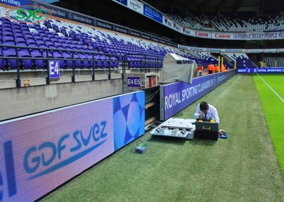 IP65 P10 Stadium Perimeter Full Color LED Display 3000Hz 1R1G1B 320x160mm 7500cd/sqm