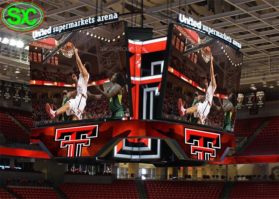 Odlewane ciśnieniowo aluminiowe obudowy Wodoodporny COB P0.9 Stadionowy wyświetlacz LED Ultra HD 40*20 Rozdzielczość