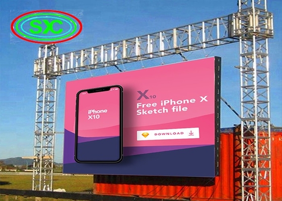 Stacjonarny ekran w pełnym kolorze HD 4K P3 Wynajem LED Gęstość pikseli 62500/m2