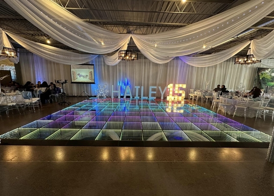 HD Rental Box LED Dance Floor P4.81 Sprzęt sceniczny Pixel Wireless Aluminium