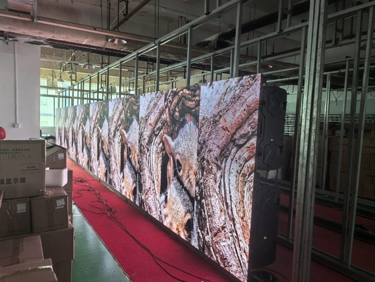 Wykładany aluminiowy ekran LED SMD P4 Reklama wideo w pomieszczeniach RGB Ekran HD