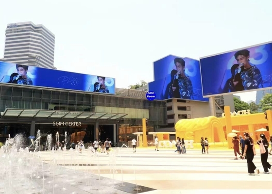 Wynajem HD Flexible Flicker Free P10 LED Display Box 1/4 Tryb skanowania IP67