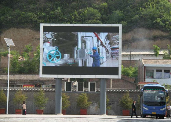 Dobra cena P8 Zewnętrzny pełnokolorowy reklamy handlowe LED wyświetlacz billboard z kolumną w Internecie