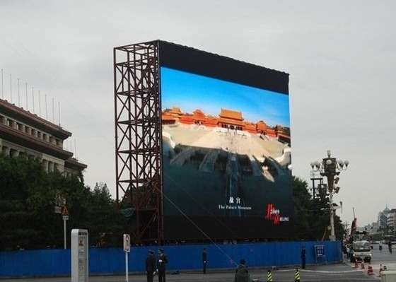 Cienkie Wi-Fi Zewnętrzne pełnokolorowe LED Panel Video Sign / Zewnętrzne reklamy LED Display