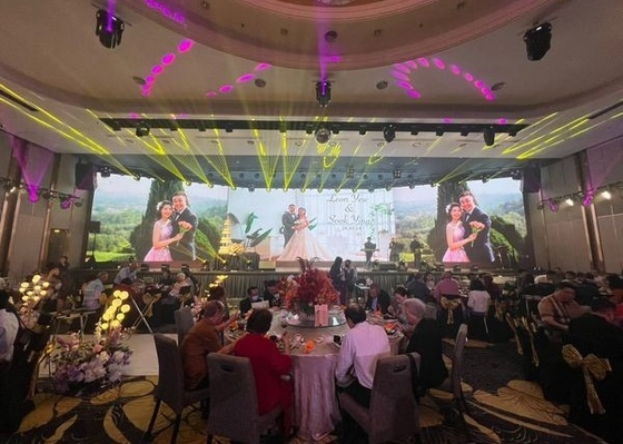 Wypożyczalnia Ekran Ultra HD Small Pitch P2.5 Panel ekranu LED w pomieszczeniach, Aluminium LED gabinet z systemem Nova