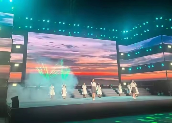 Koncert Scene Rental Die-Cast Aluminium Indoor Full-Colour LED Display P5 HD Duży ekran Wysoka rozdzielczość